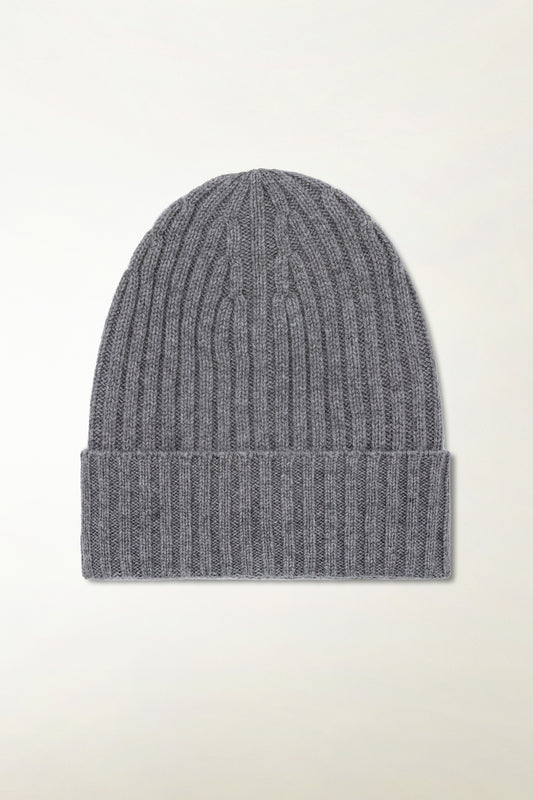 Berretto in Cashmere grigio