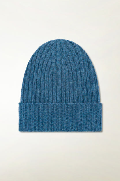 Berretto in Cashmere azzurro
