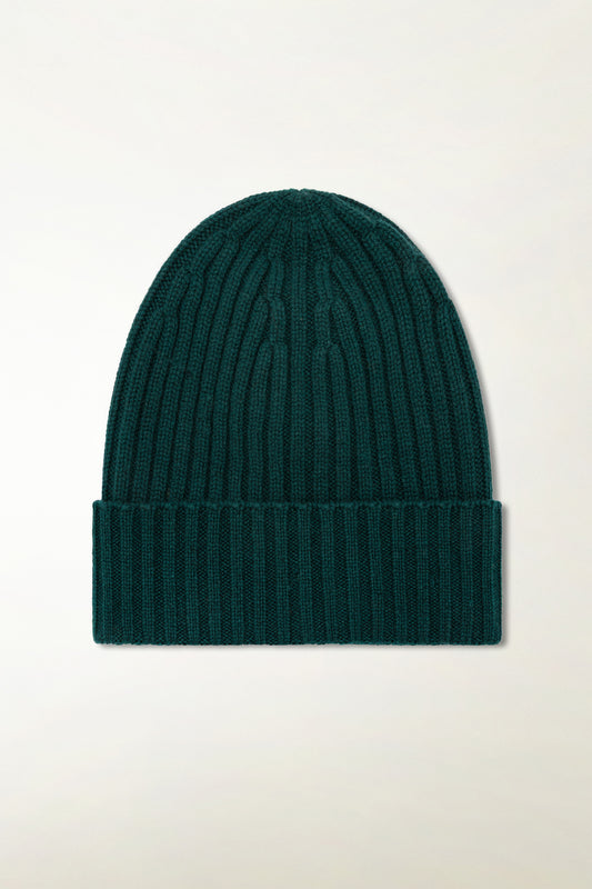 Berretto in Cashmere verde
