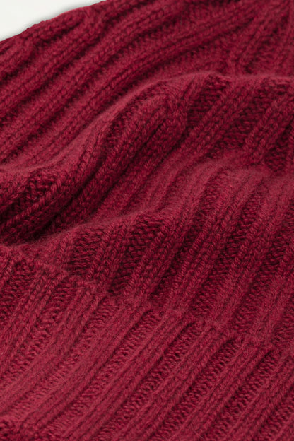 Burgundy Cashmere Beanie