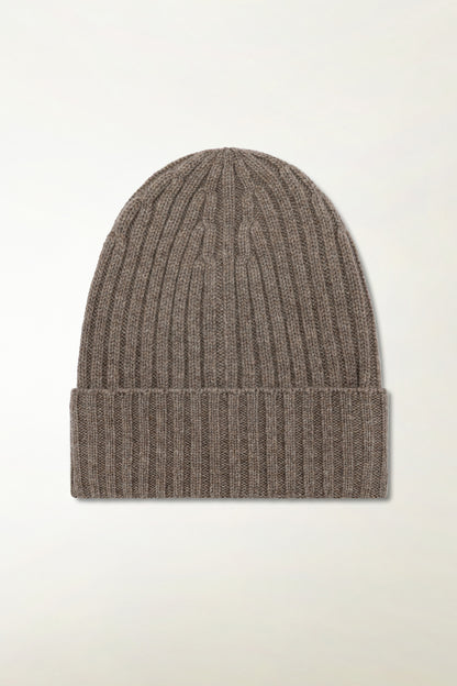 Berretto in Cashmere nocciola