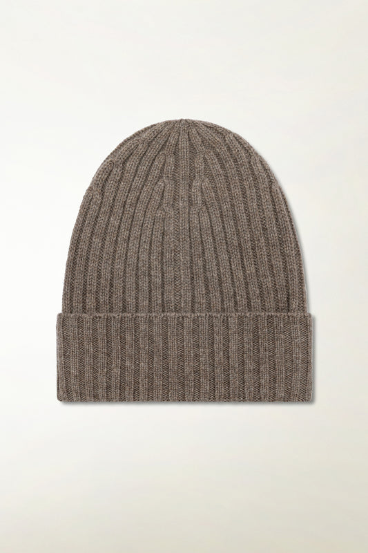 Berretto in Cashmere nocciola