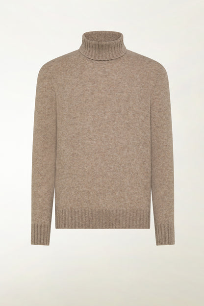 Dolcevita in cashmere e seta beige