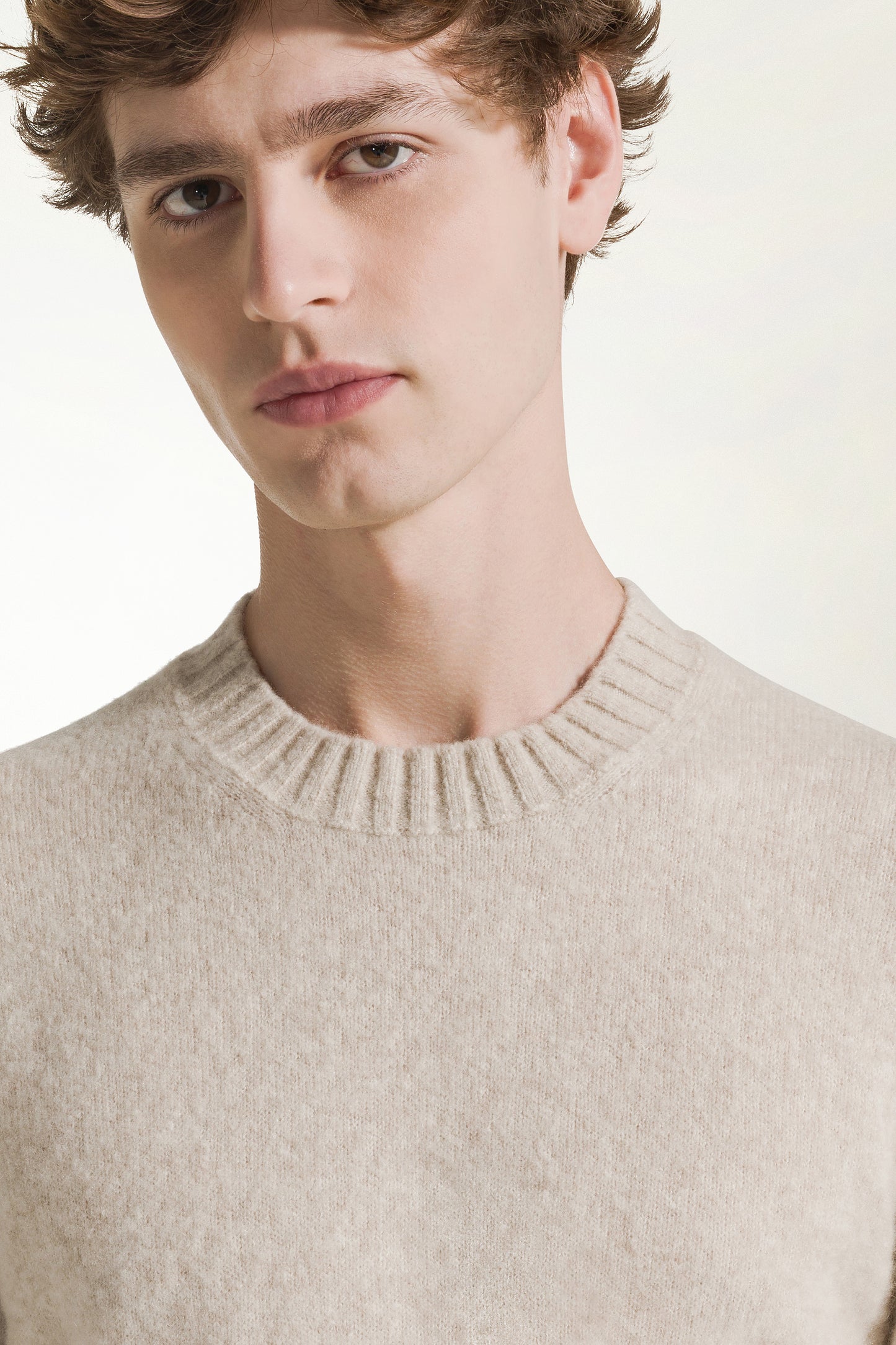 Girocollo in cashmere e seta naturale