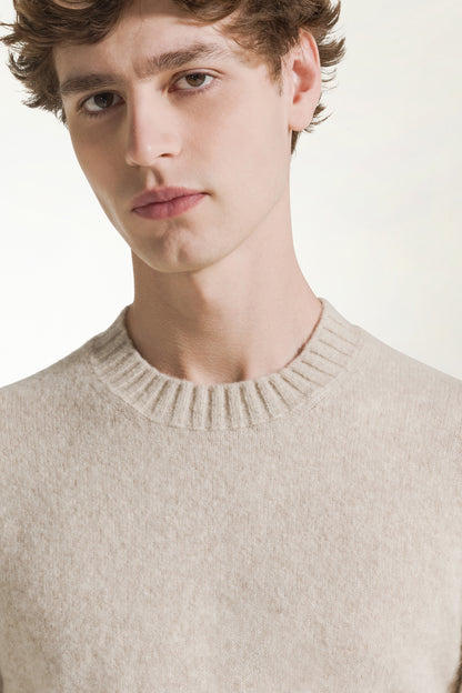 Girocollo in cashmere e seta naturale