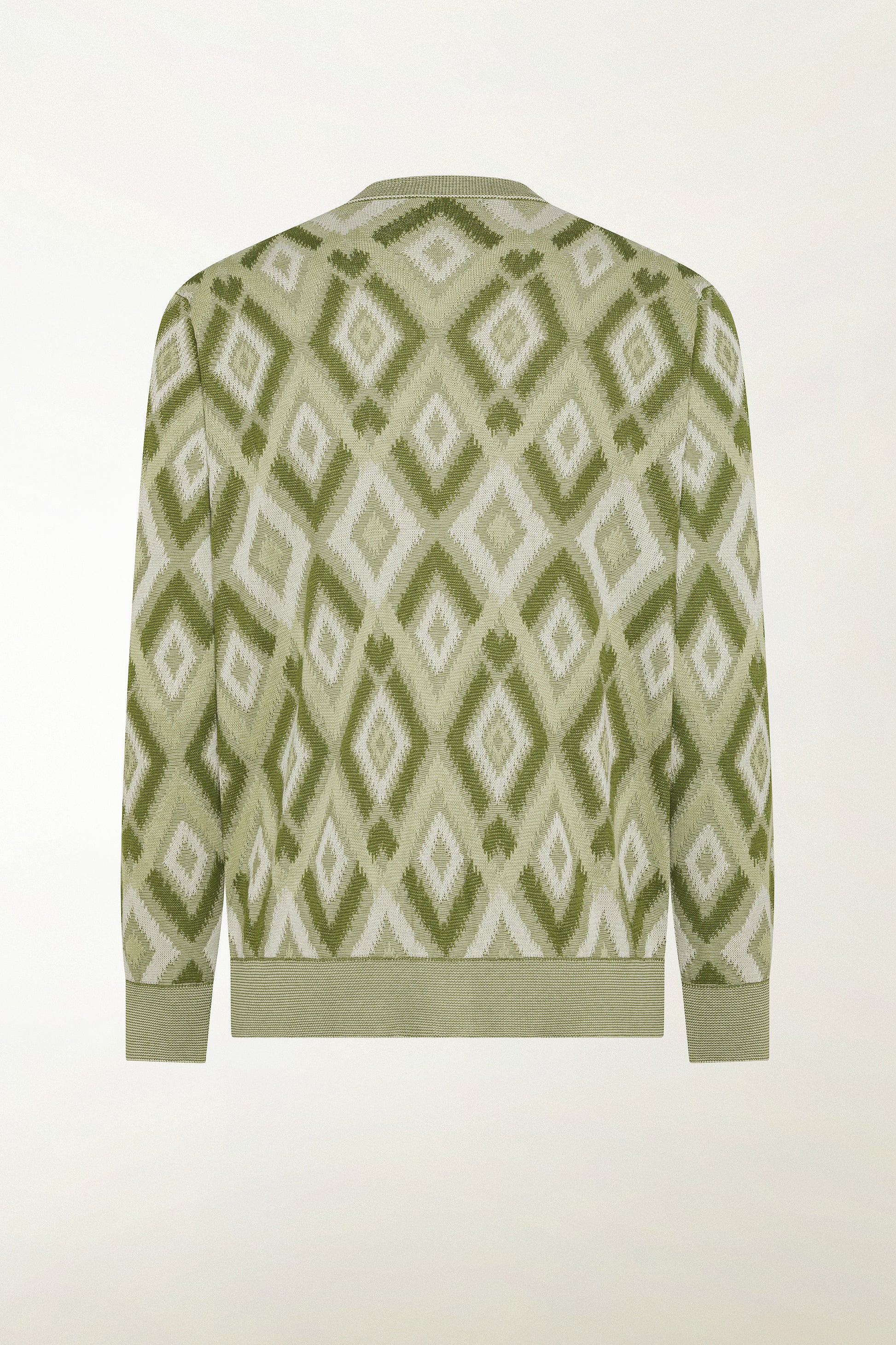 Green silk and cotton cardigan | PIACENZA 1733