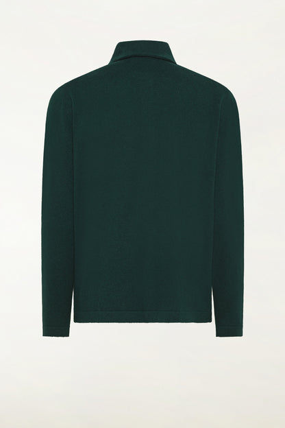 Dark green cashmere shirt | PIACENZA 1733