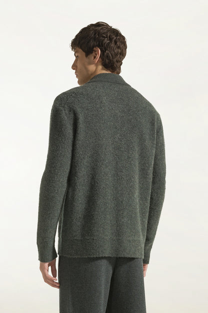 Camicia in lana color antracite | PIACENZA 1733