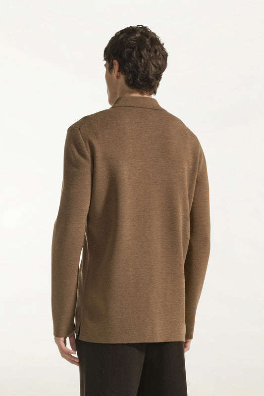 Vicuña-colored wool shirt - new HP arrivals | PIACENZA 1733