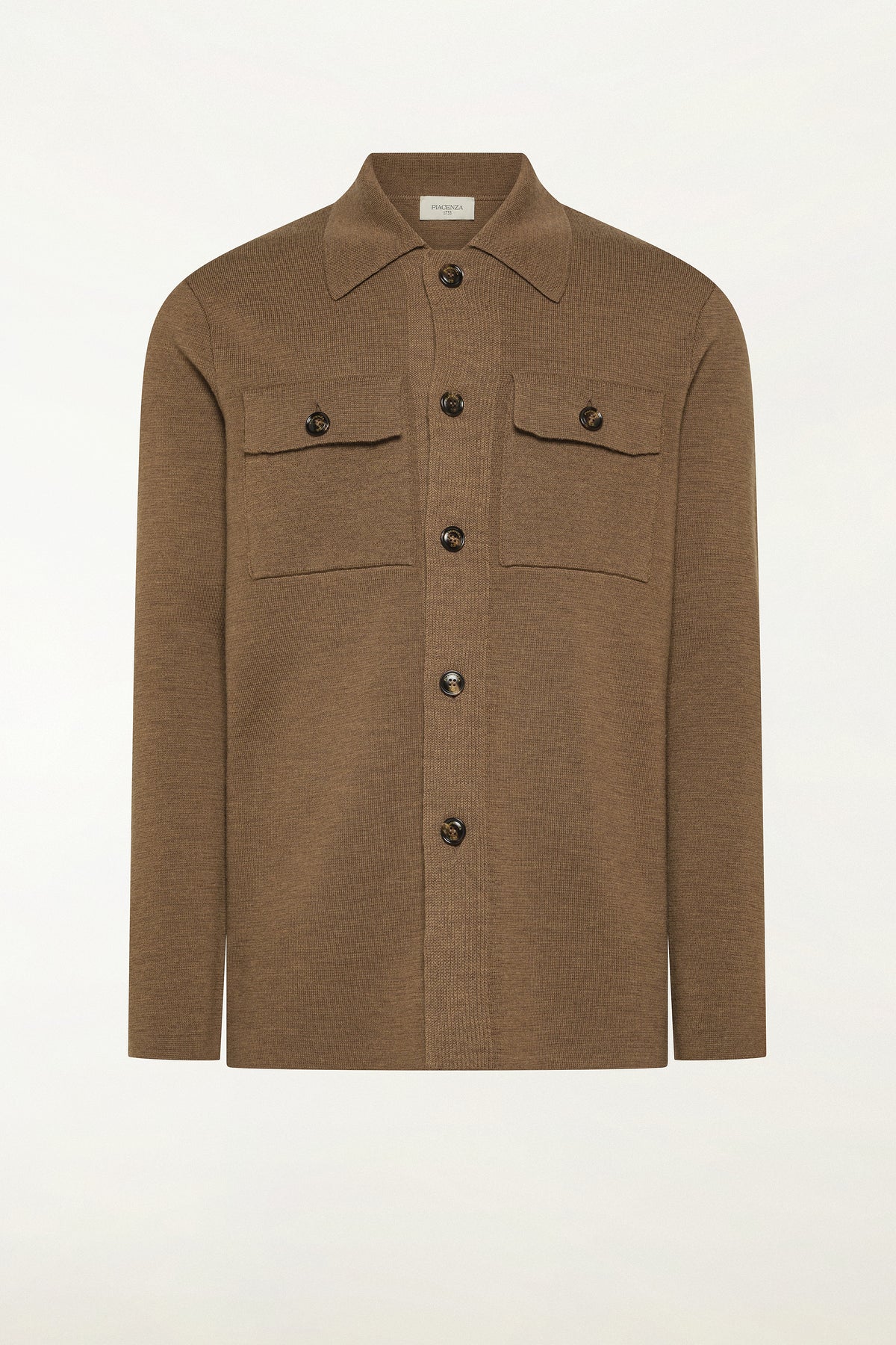 Camicia in lana color vicuña | PIACENZA 1733
