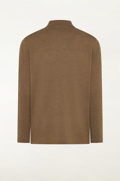 Camicia in lana color vicuña | PIACENZA 1733