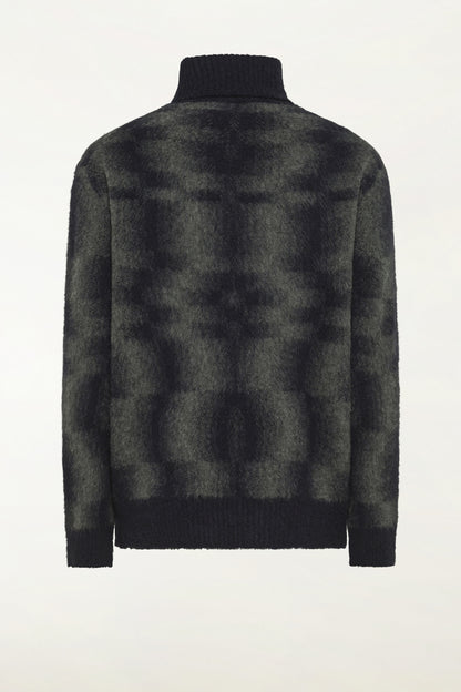 Navy blue wool turtleneck | PIACENZA 1733