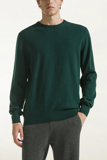 Green cashmere crewneck | PIACENZA 1733