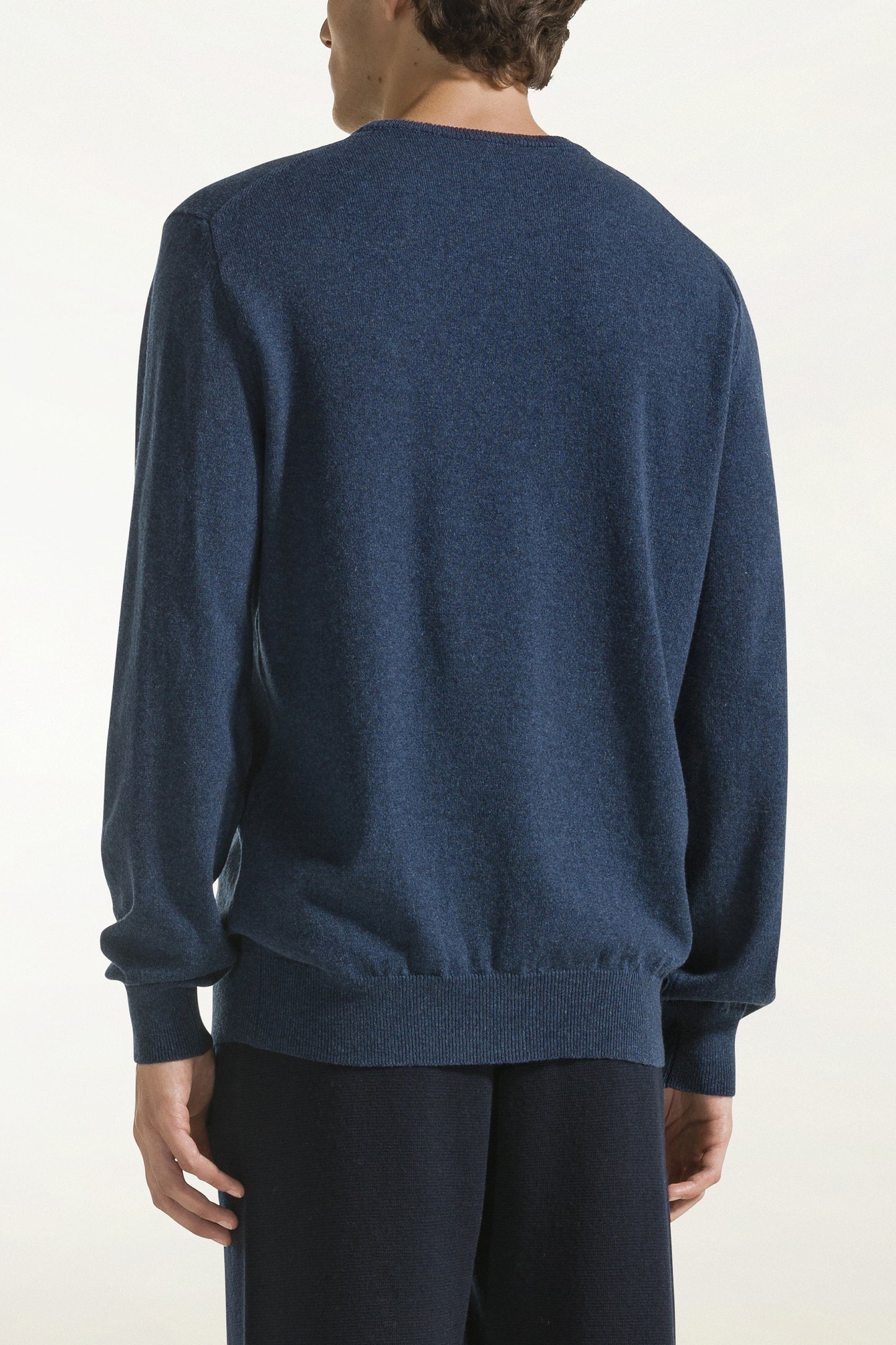 Air force blue cashmere crewneck