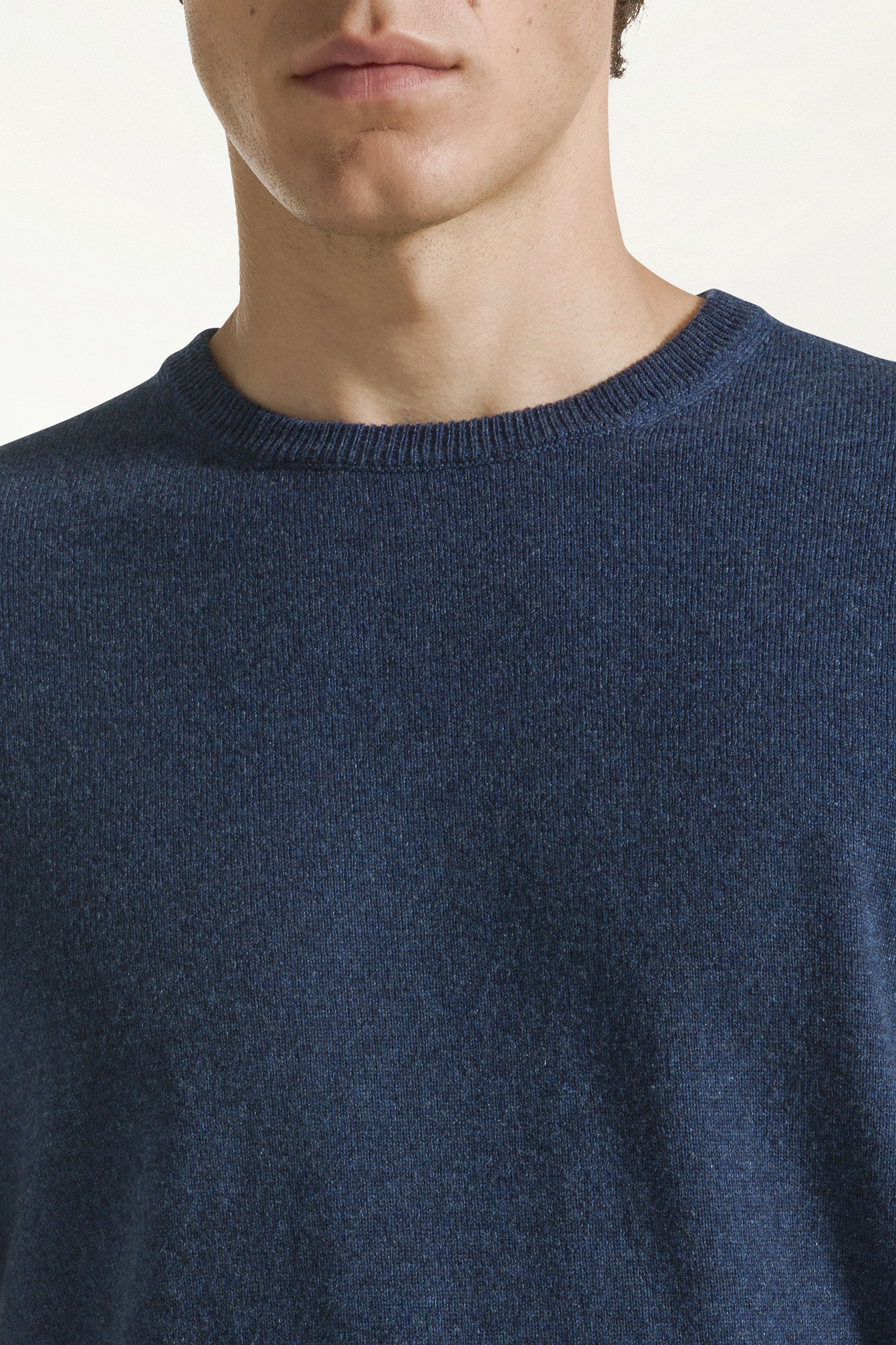 Air force blue cashmere crewneck | PIACENZA 1733