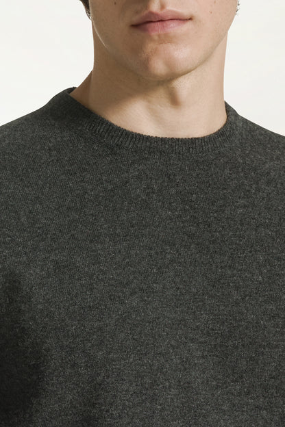 Anthracite cashmere crewneck | PIACENZA 1733