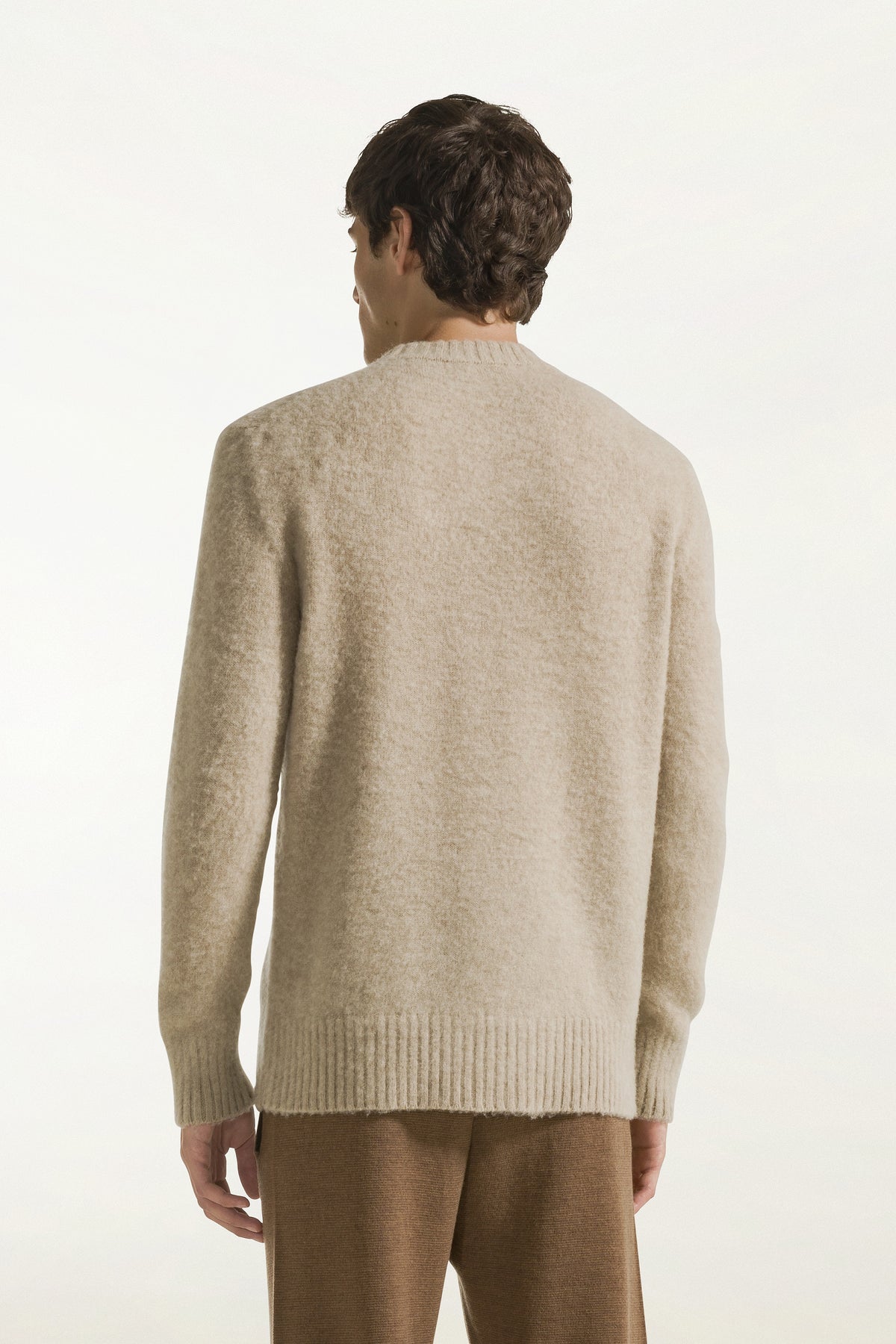 Girocollo in lana color naturale | PIACENZA 1733