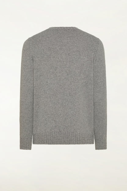 Girocollo in cashmere color grigio | PIACENZA 1733