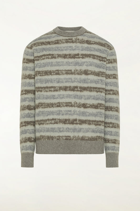 Grey wool crew neck - New Arrivals FW26 | PIACENZA 1733