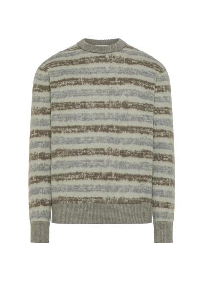 Girocollo in lana color grigio | PIACENZA 1733