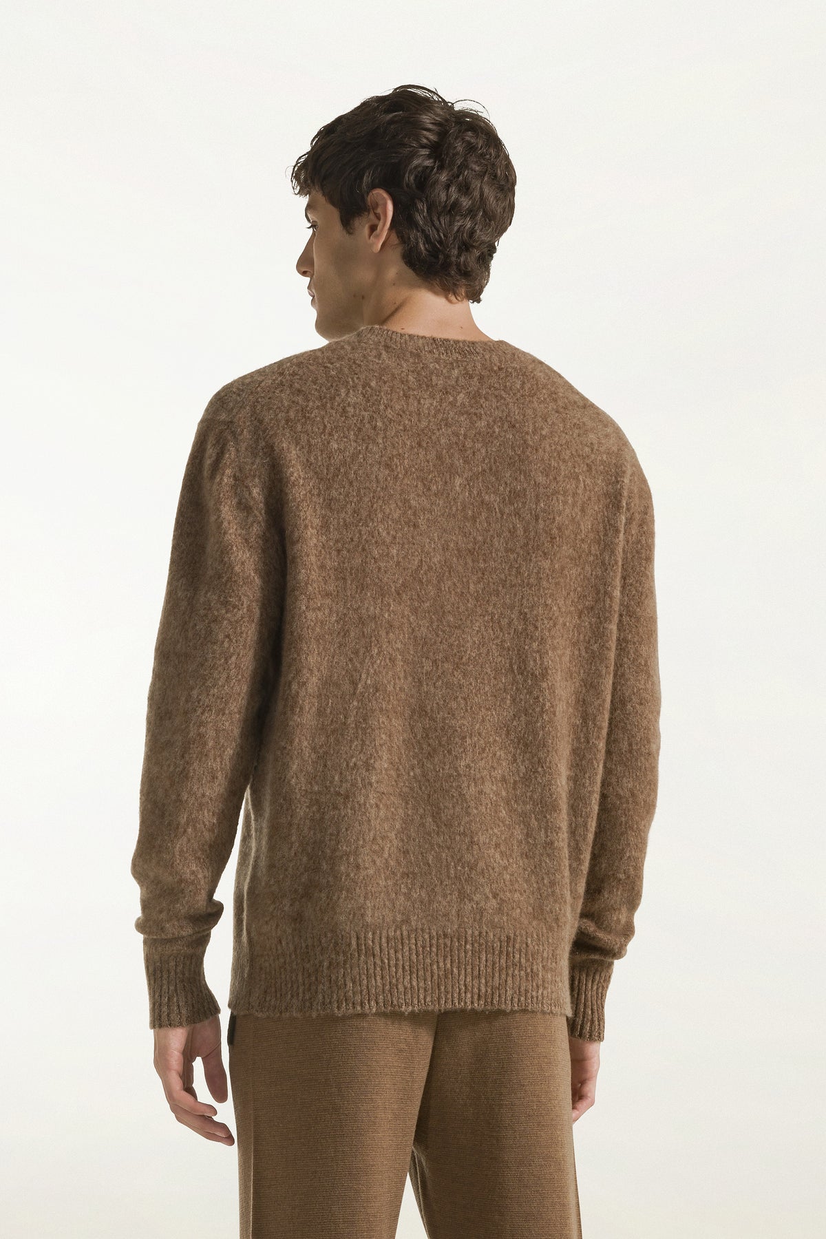 Girocollo in cashmere color cammello | PIACENZA 1733