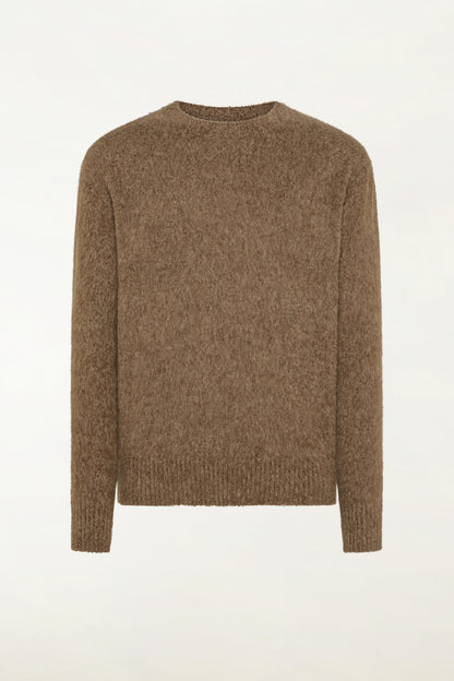 Girocollo in cashmere color cammello | PIACENZA 1733