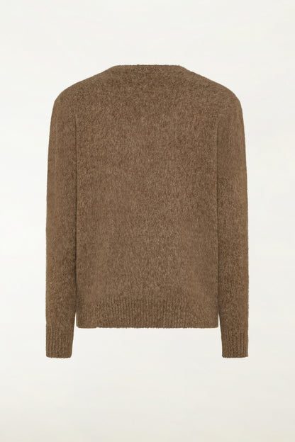 Girocollo in cashmere color cammello | PIACENZA 1733