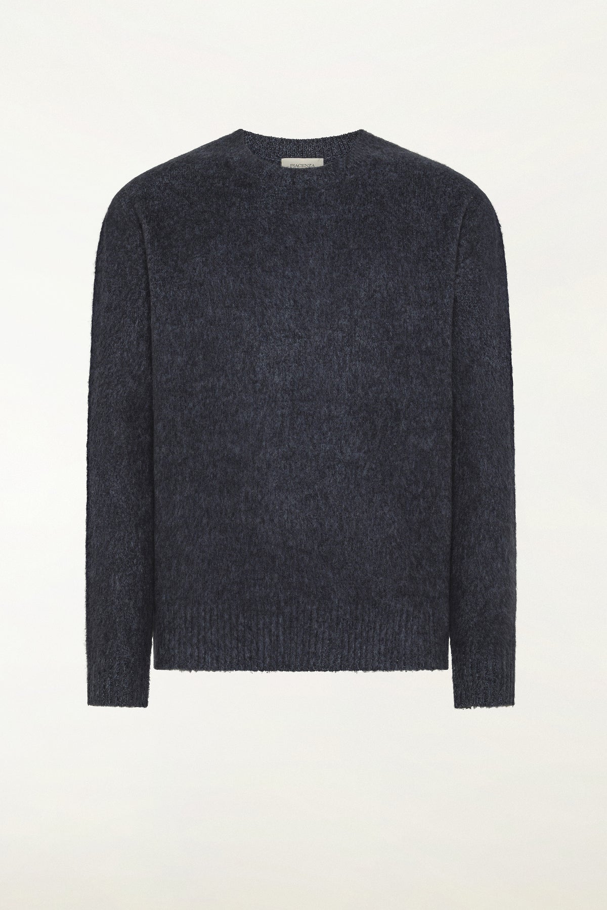 Blue cashmere crew neck sweater