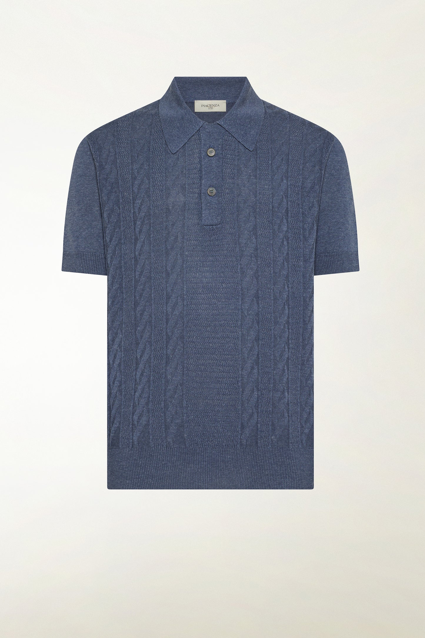 Bluette silk and linen polo shirt