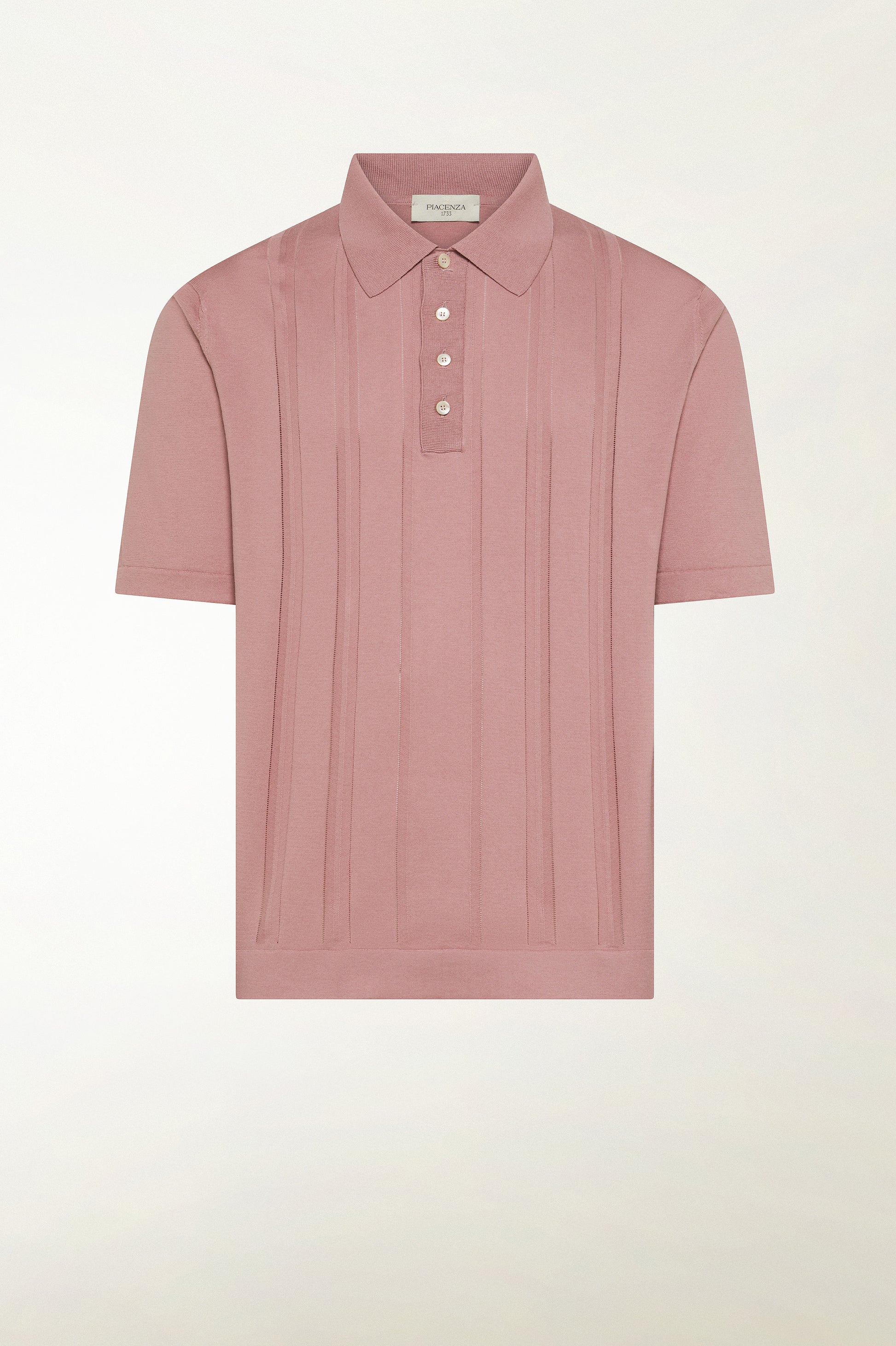 Antique pink cotton polo shirt | PIACENZA 1733