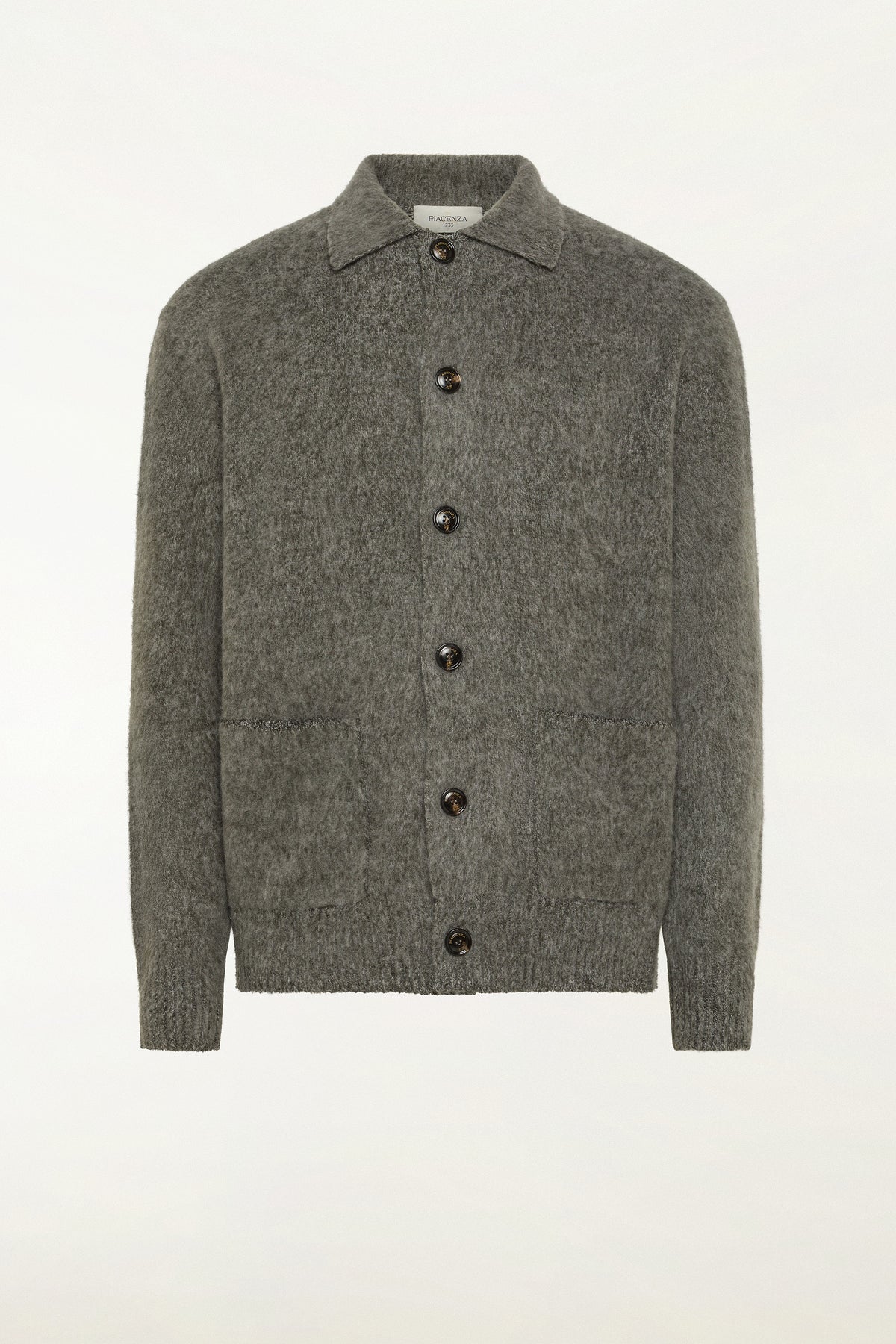 Grey cashmere shirt | PIACENZA 1733