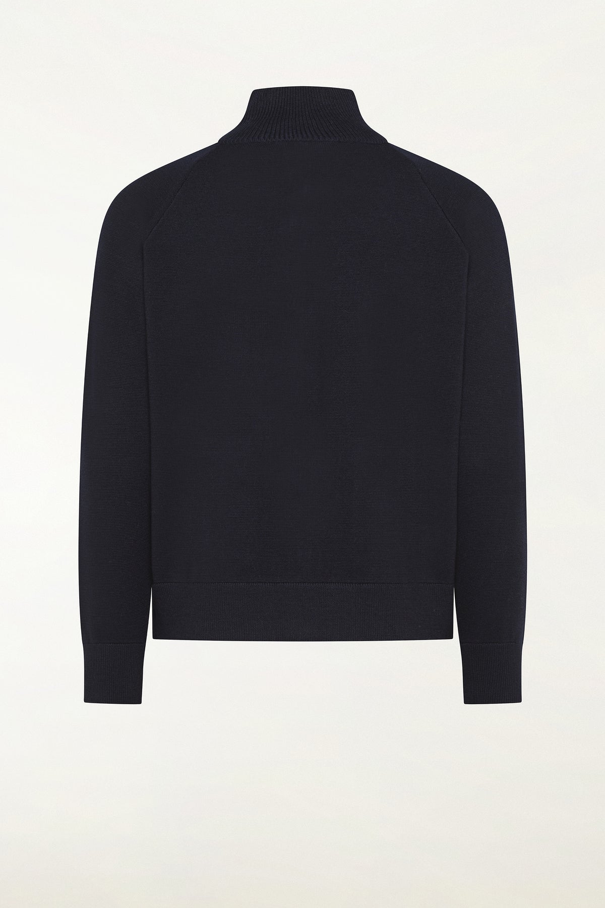 Navy blue wool bomber jacket