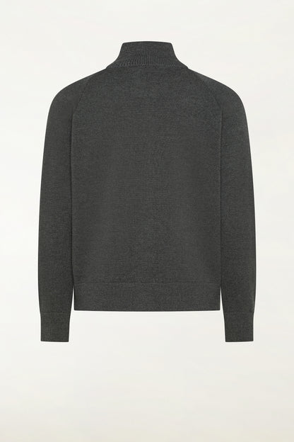 Anthracite wool bomber jacket | PIACENZA 1733