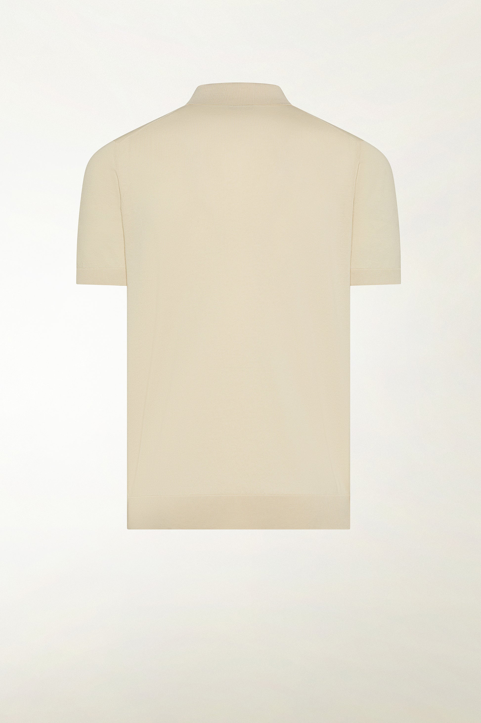 Cream-colored cotton polo shirt | PIACENZA 1733