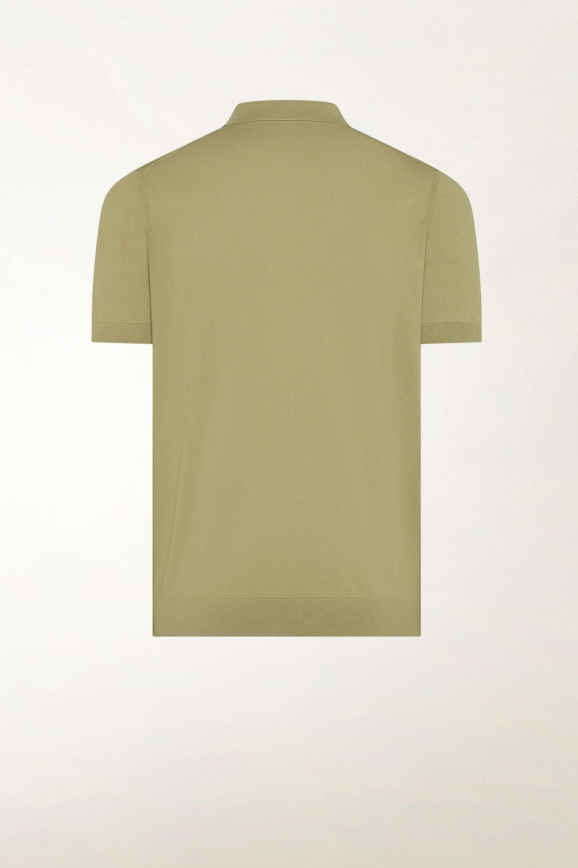 Olive green cotton polo shirt | PIACENZA 1733