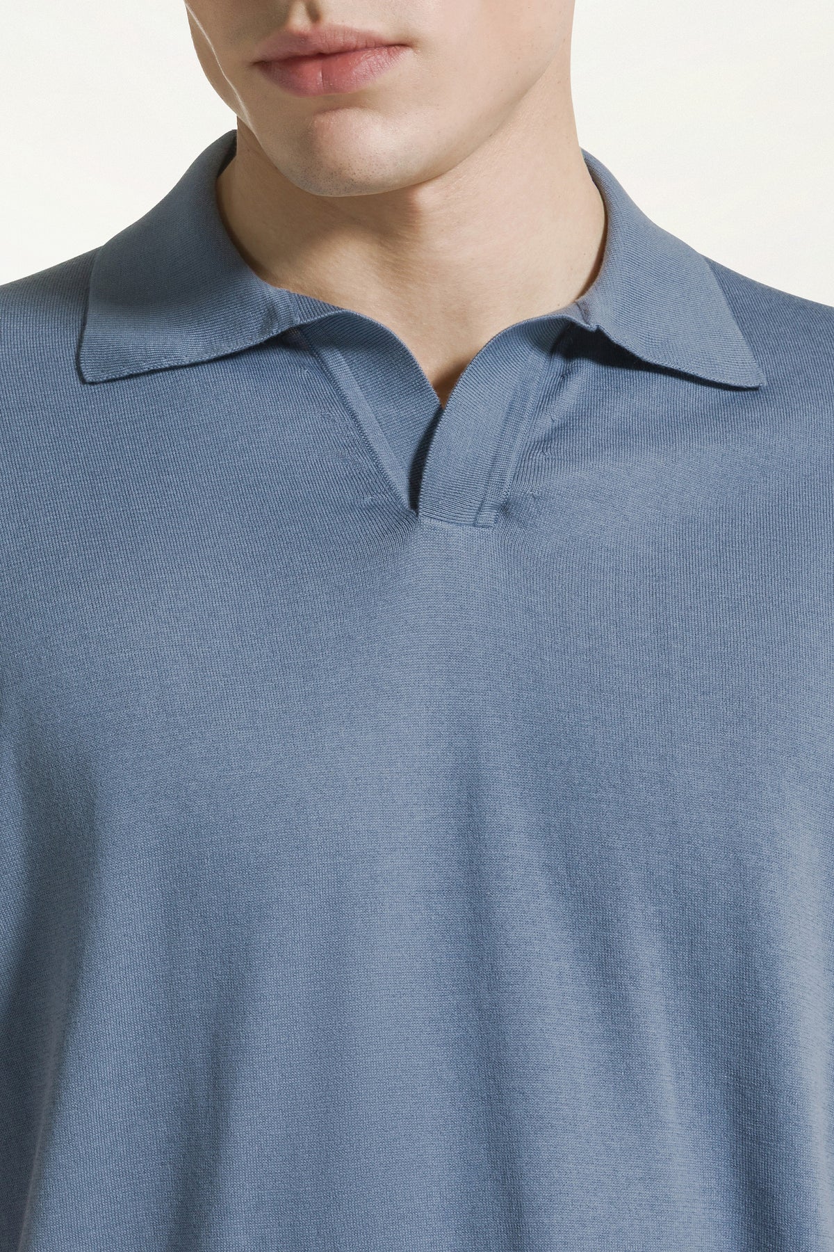 Jeans blue cotton polo shirt