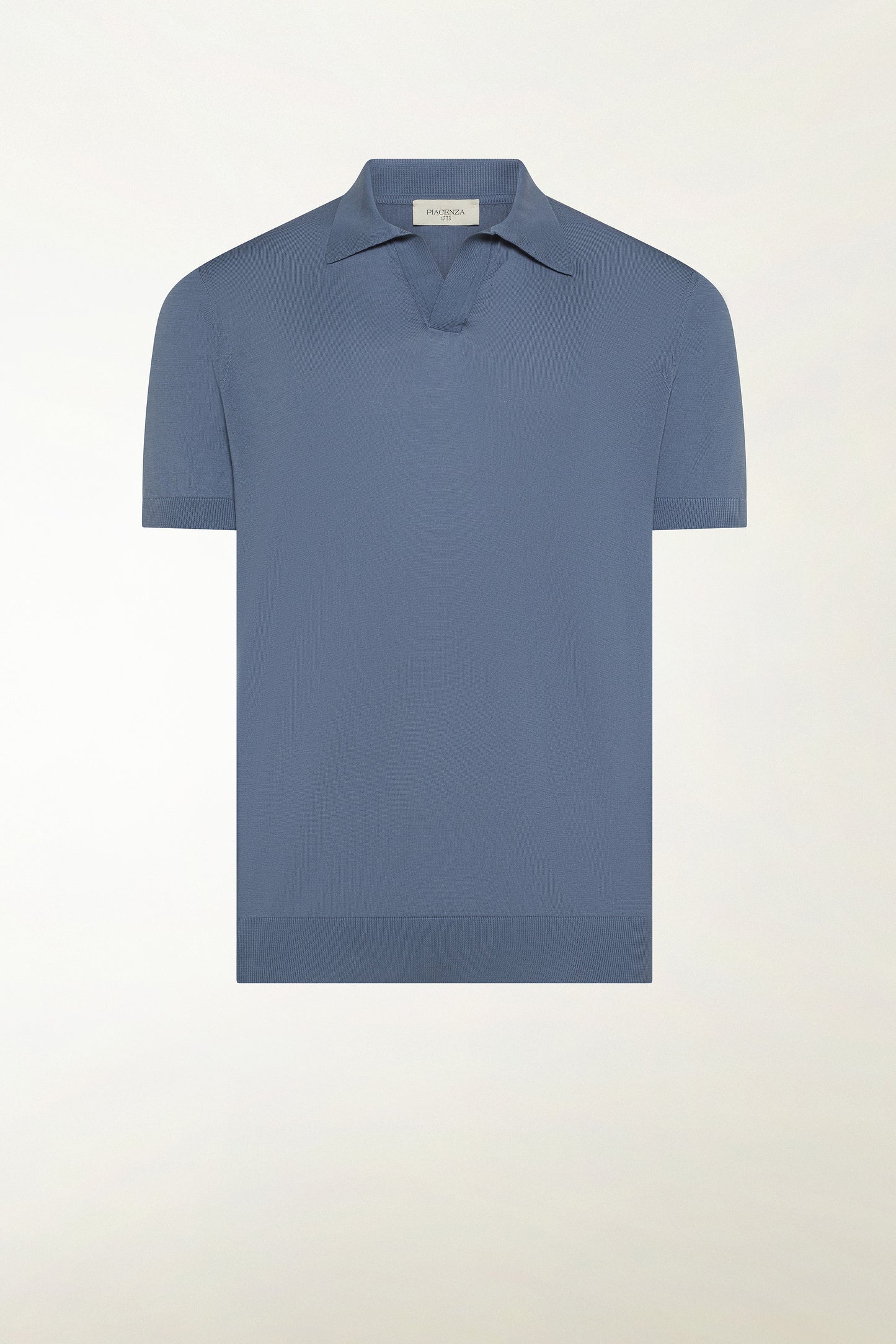 Jeans blue cotton polo shirt