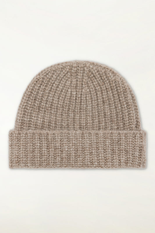 Cappellino in baby alpaca e lana color naturale - Nuovi arrivi FW26 | PIACENZA 1733