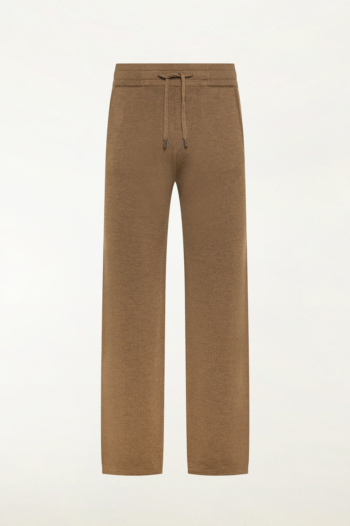 Pantalone in lana color vicuña