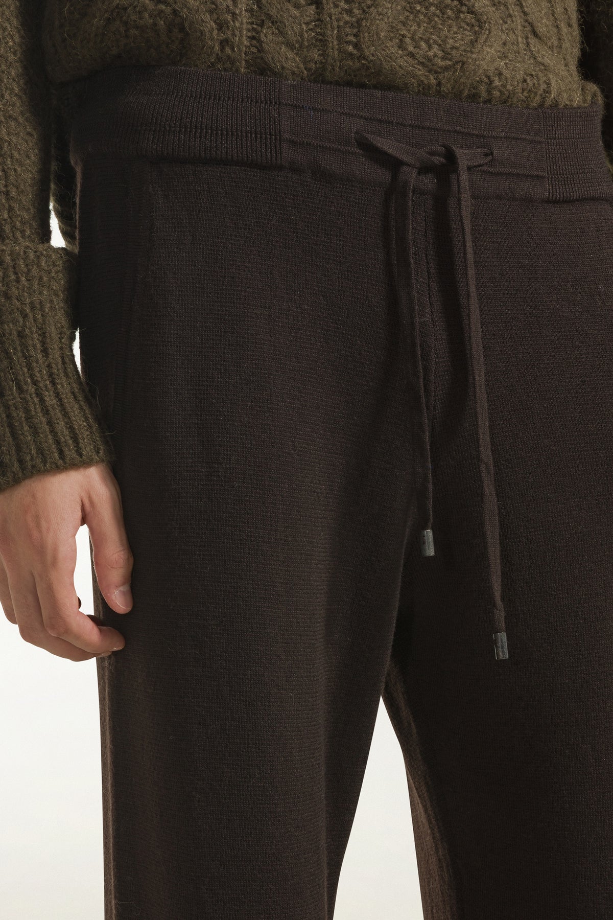 Pantalone in lana color marrone