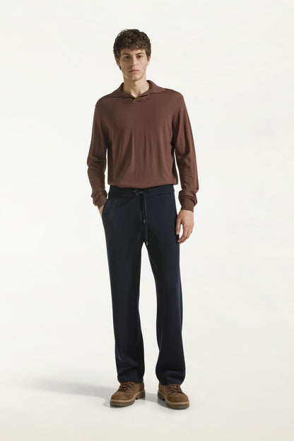 Navy wool trousers | PIACENZA 1733