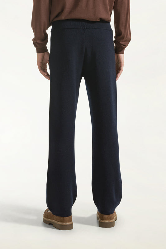 Pantalone in lana color navy - nuovi arrivi HP | PIACENZA 1733