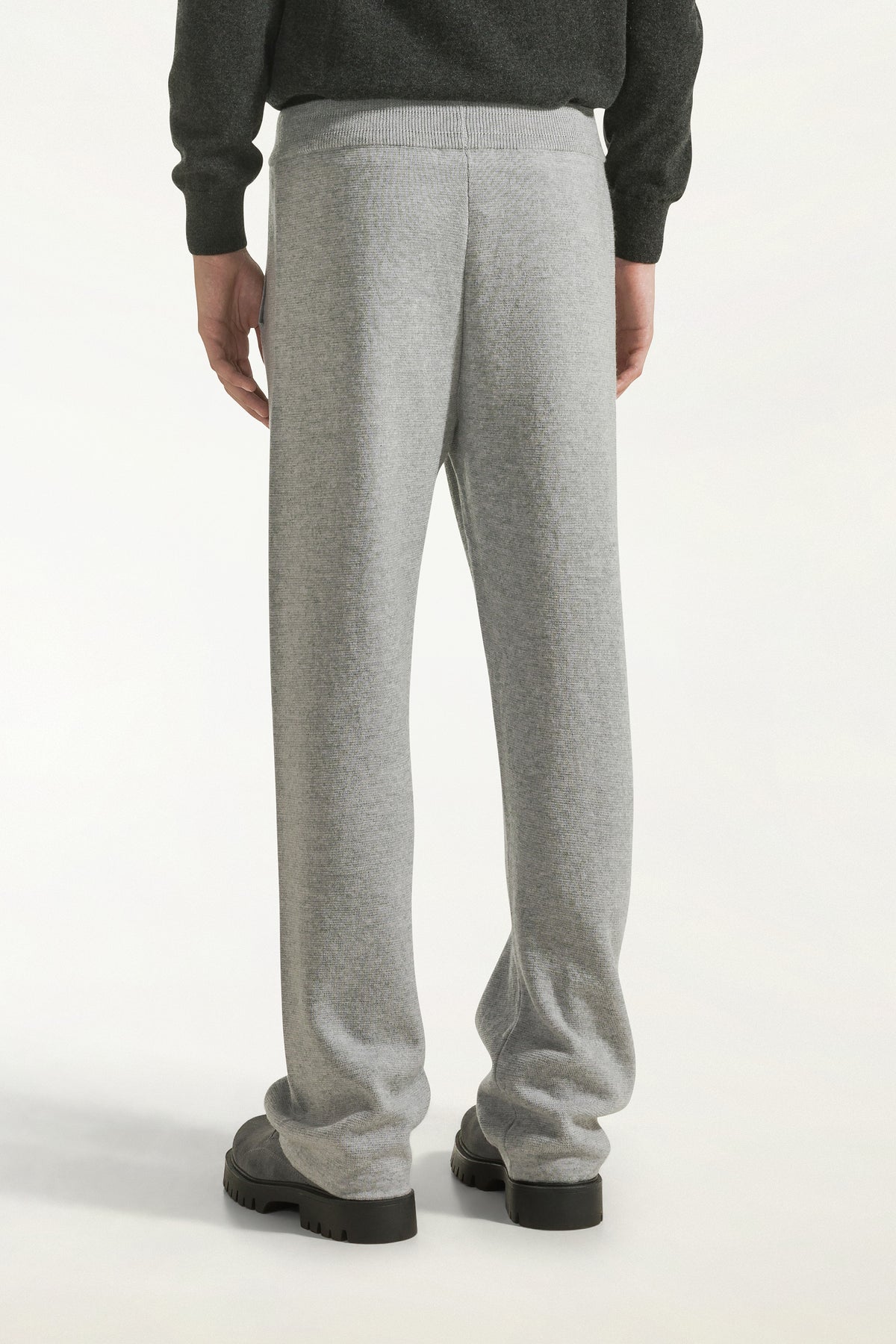 Pantalone in lana color grigio