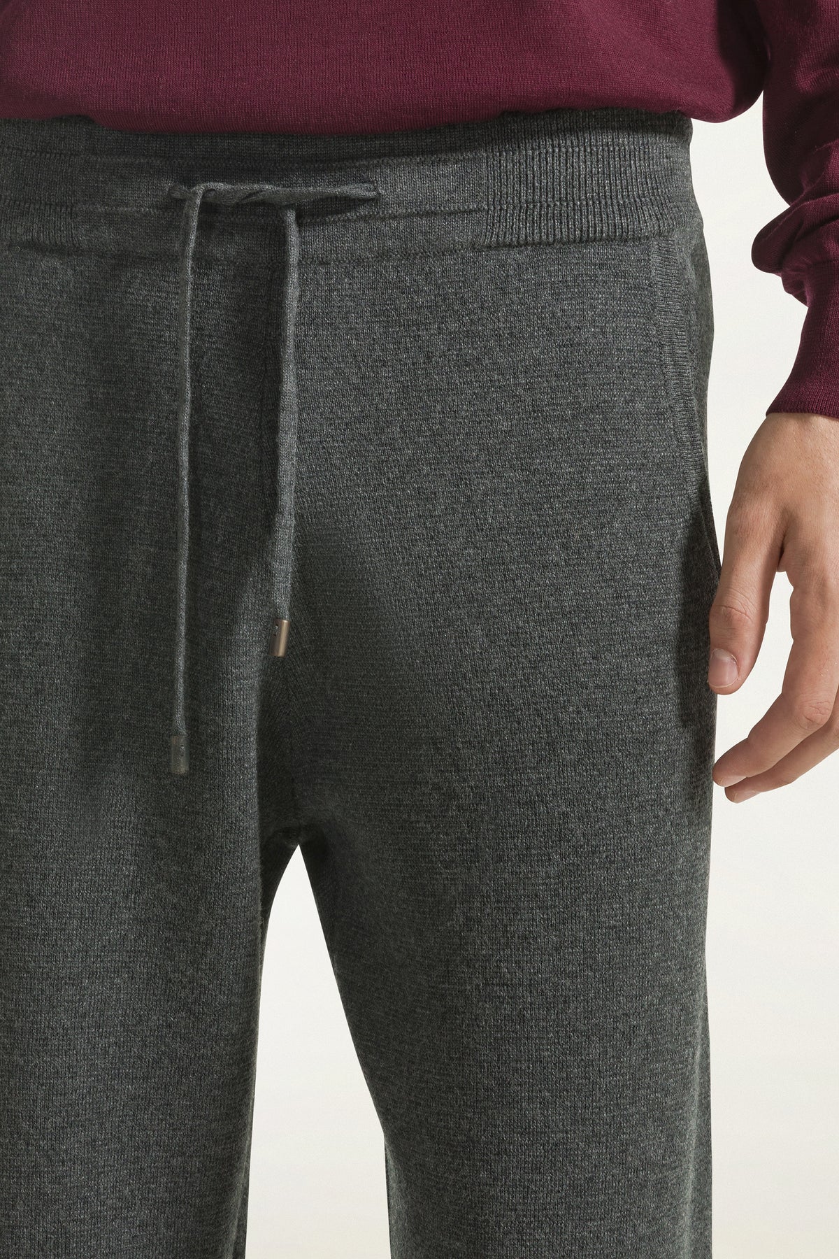Charcoal wool trousers | PIACENZA 1733