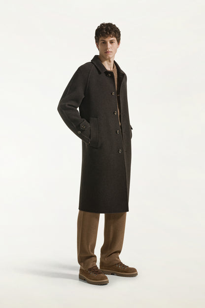 Brown wool coat | PIACENZA 1733