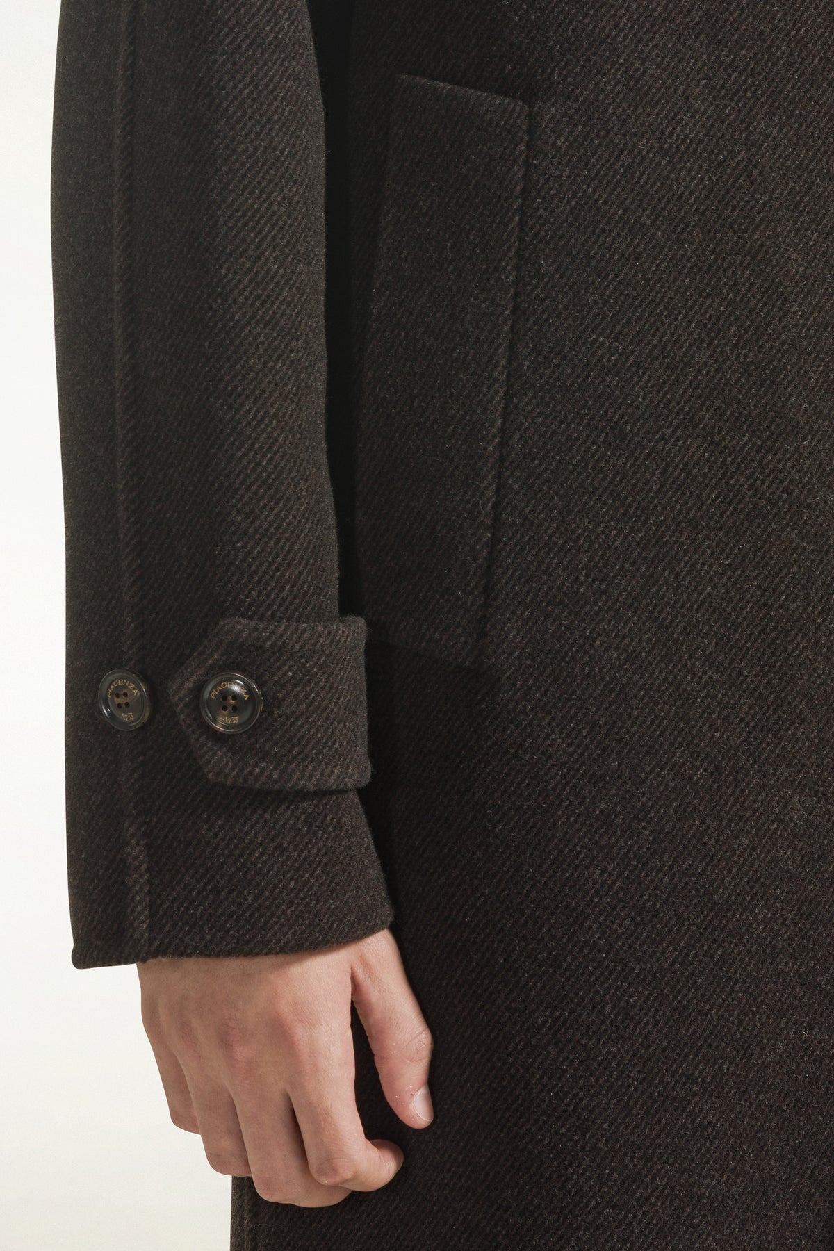 Brown wool coat | PIACENZA 1733