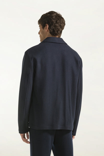 Giacca in cashmere color blu | PIACENZA 1733