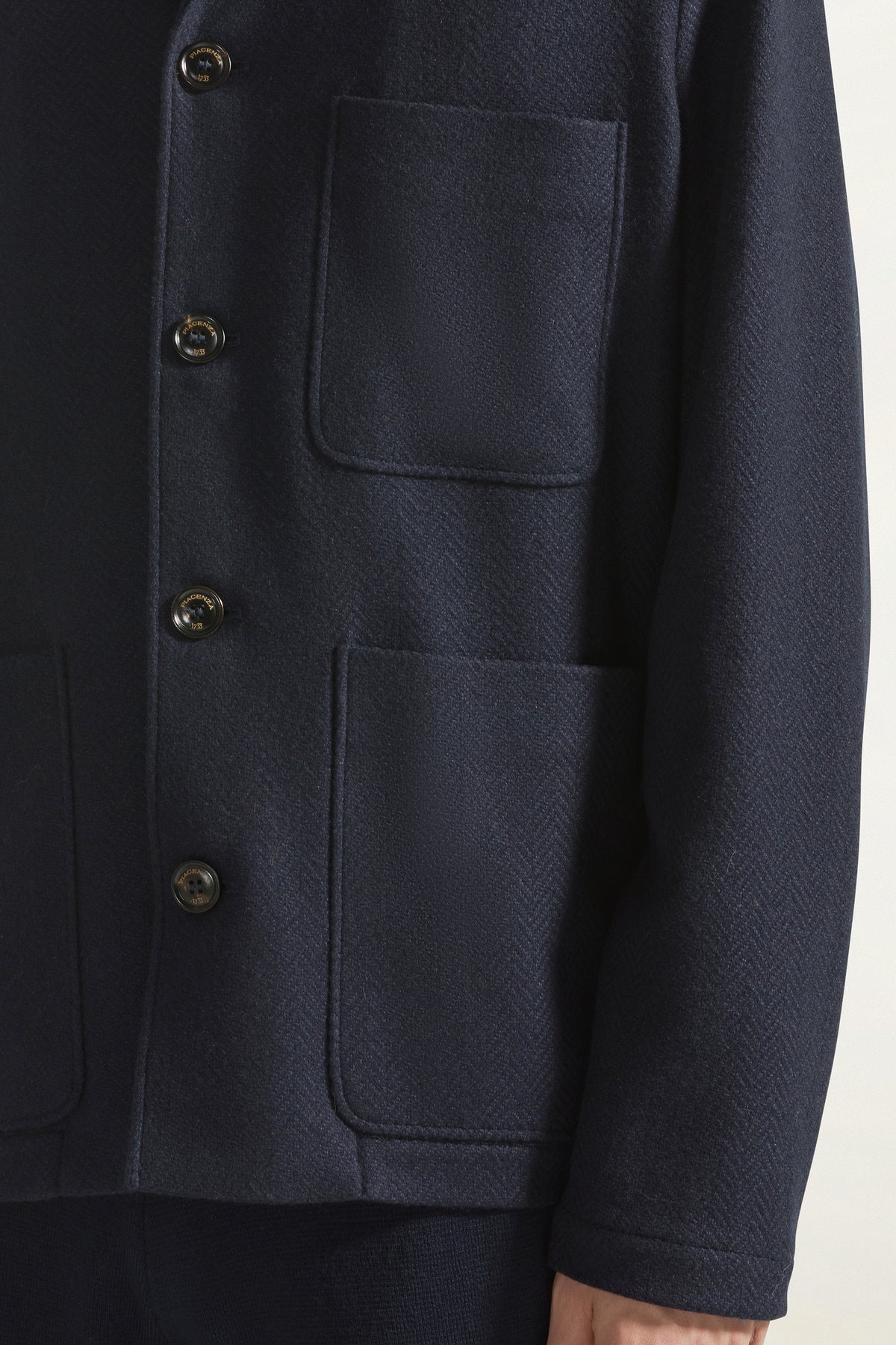Giacca in cashmere color blu