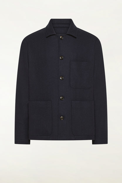 Giacca in cashmere color blu | PIACENZA 1733