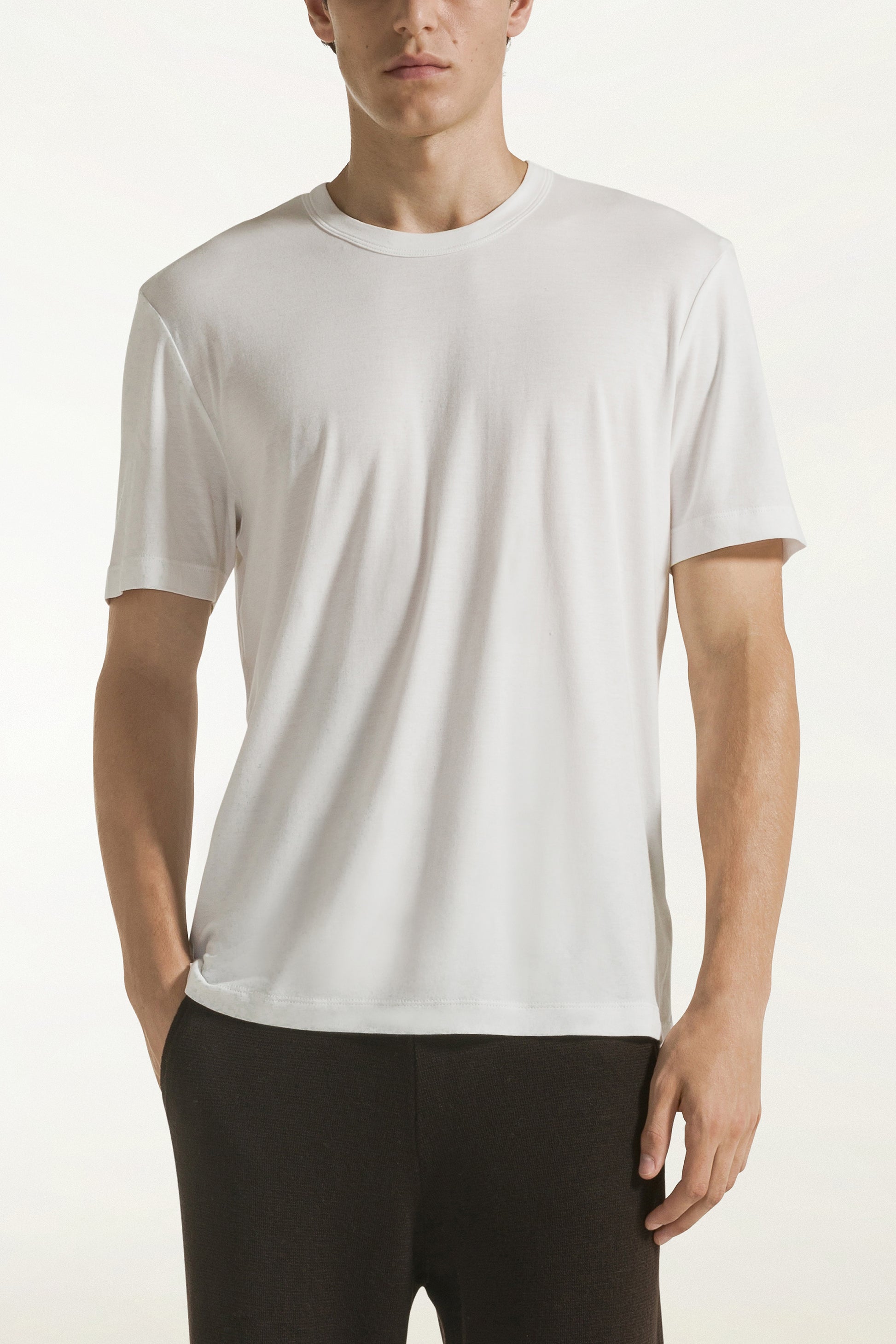 White cotton T-shirt | PIACENZA 1733